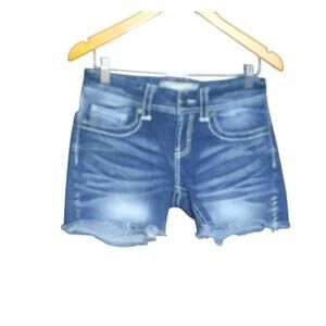 BKE Culture Womens Cut Off Raw Hem Medium Wash Jean Shorts Size 28